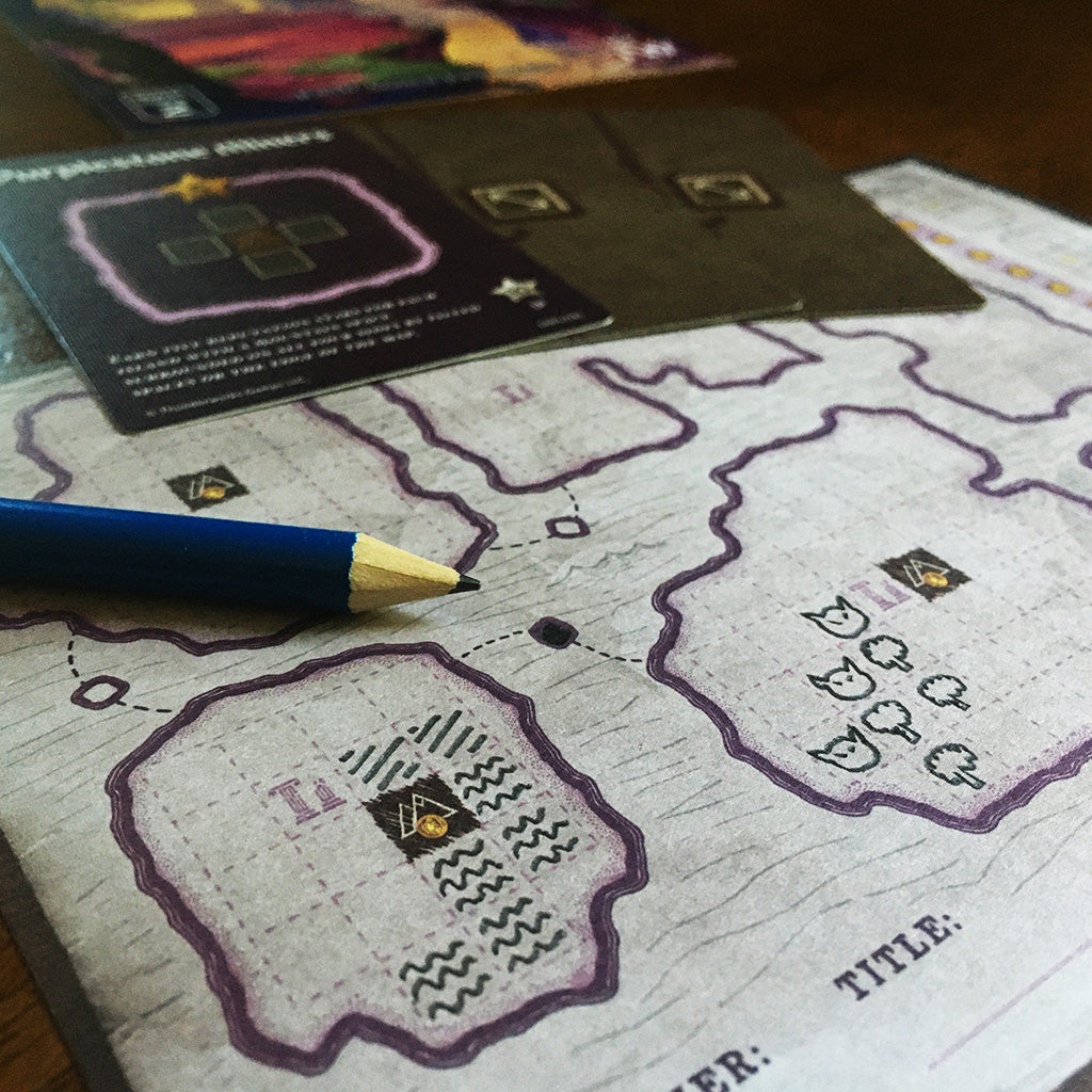 Drawing a connection between two islands in Cartographers Map Pack 2, Affril