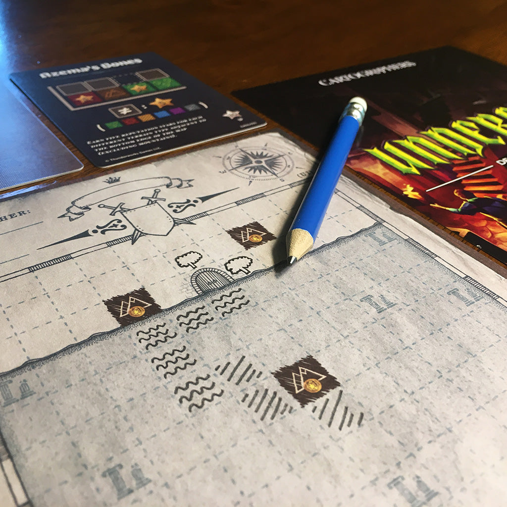Drawing a connected line of shapes from the doorway in Cartographers Map Pack 3, Undercity
