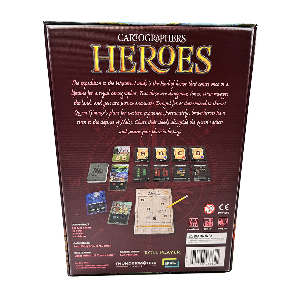 Cartographers Heroes box back image