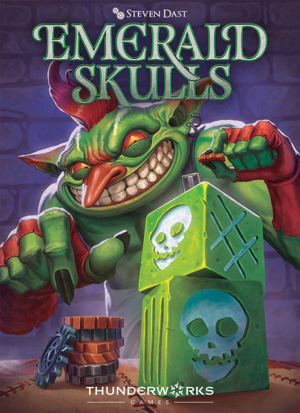 Box cover for board game Emerald Skulls