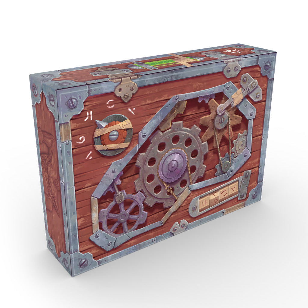 Box render for Swindler's Chest, an exclusive item containing content for both Emerald Skulls and Goblin Vaults.