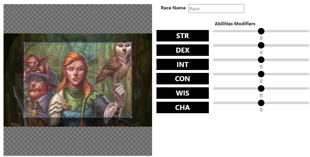 Roll Player character sheet creation tool