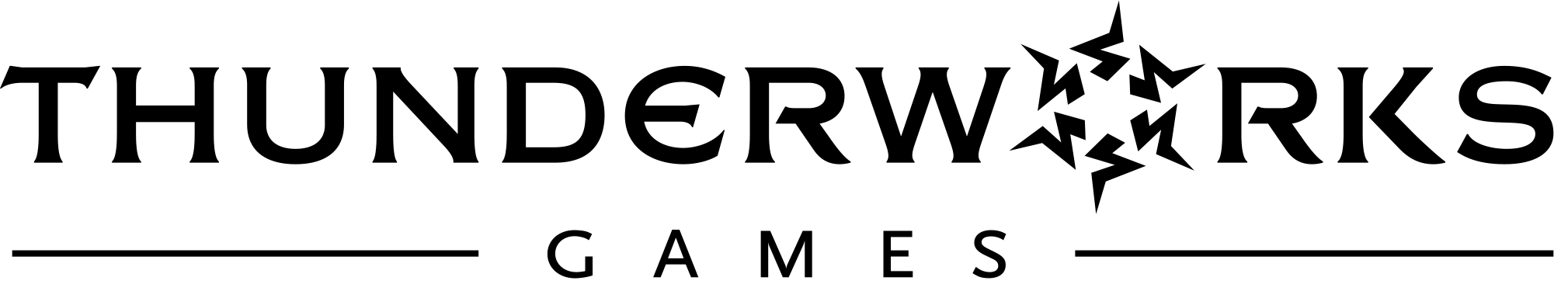 Thunderworks Games logo in black text